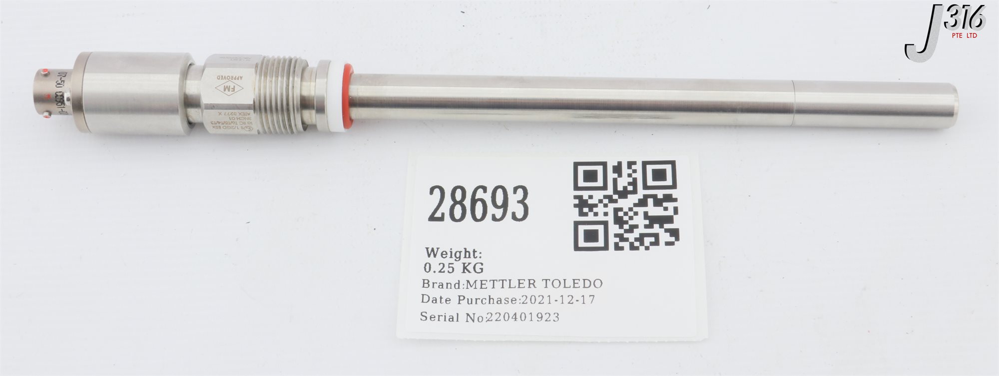 売却済み 28693 METTLER TOLEDO PH PROBE 52201076 | eBay